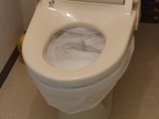 トイレに装着したユニパック